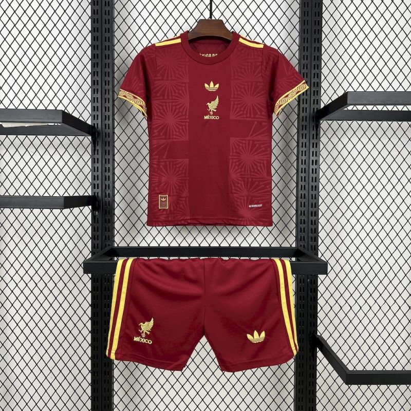 2025/26 Mexico Gold Cup Red Kids Jersey Kit