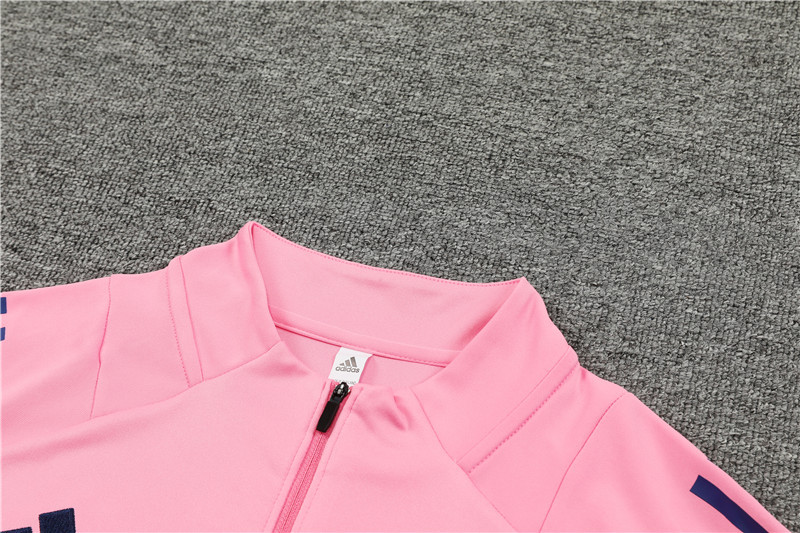 2024/2025 Players Edition Arsenal Pre Match Pink Half-zip training suit Football Jersey