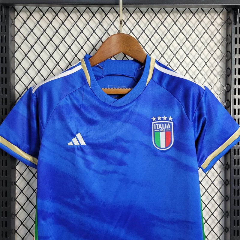 2023 Italy Home Football Shirt Kids Size