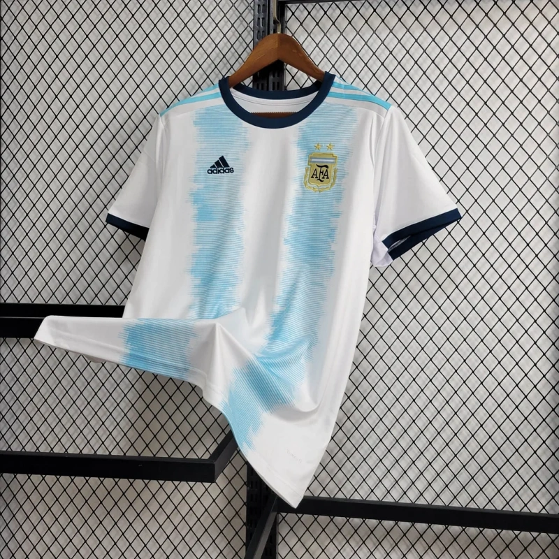 2019 Retro Argentina Home Football Shirt