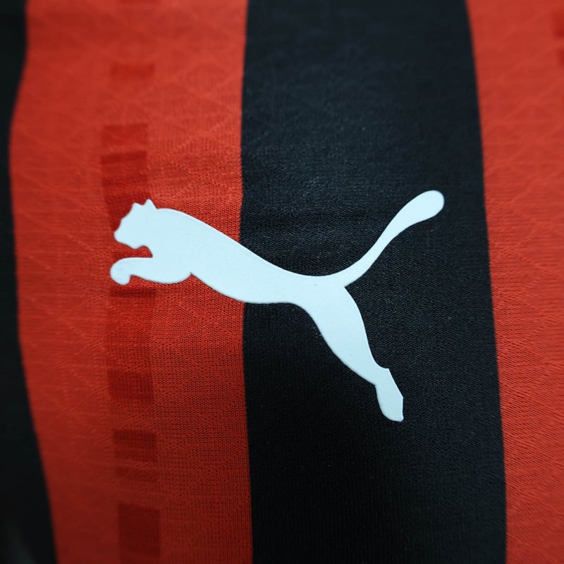 2024/2025 Player Version Long Sleeve AC Milan Home Football Shirt