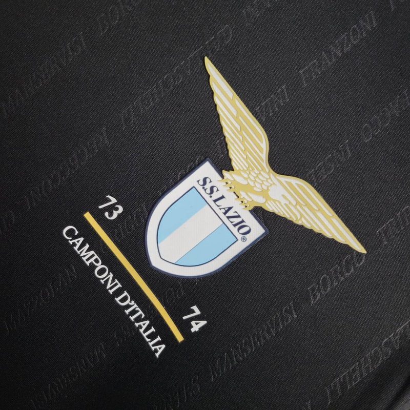 2024/2025 Lazio 50Th Anniversary Champion Edition Black Football Shirt
