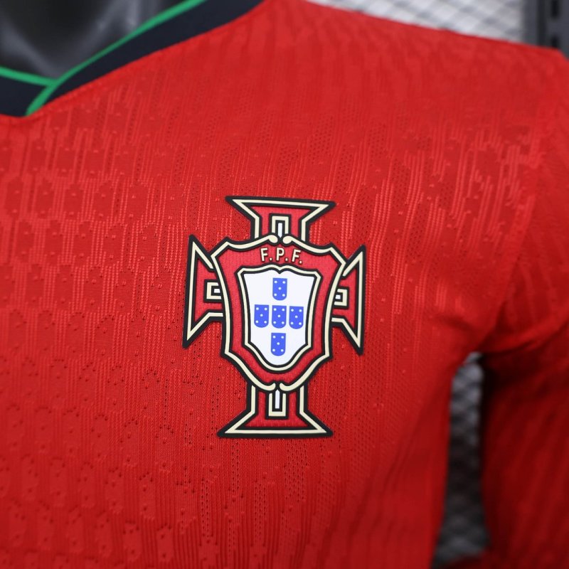 2024 Player Version Long Sleeve Portugal Home Football Shirt