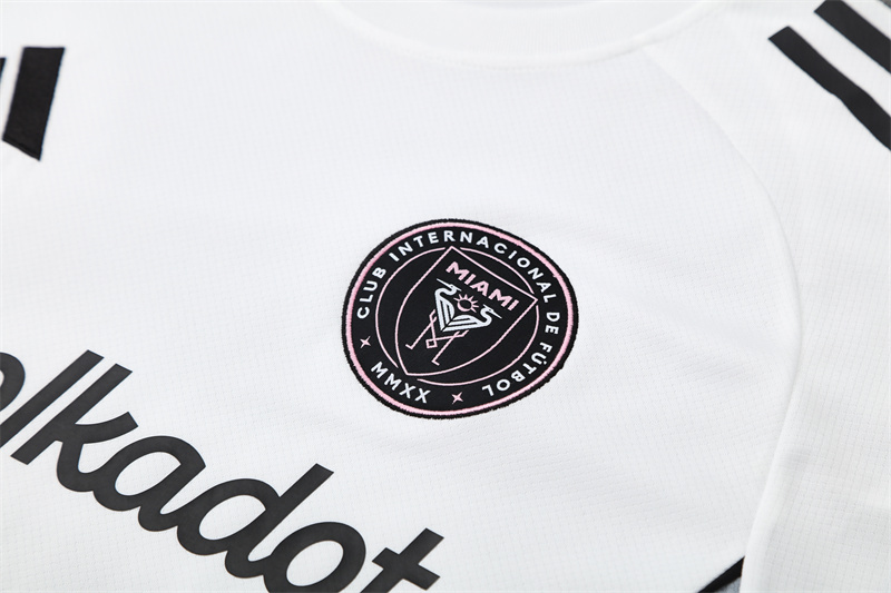 2025/26 Short Sleeve Miami White Training Set(Kids Size)