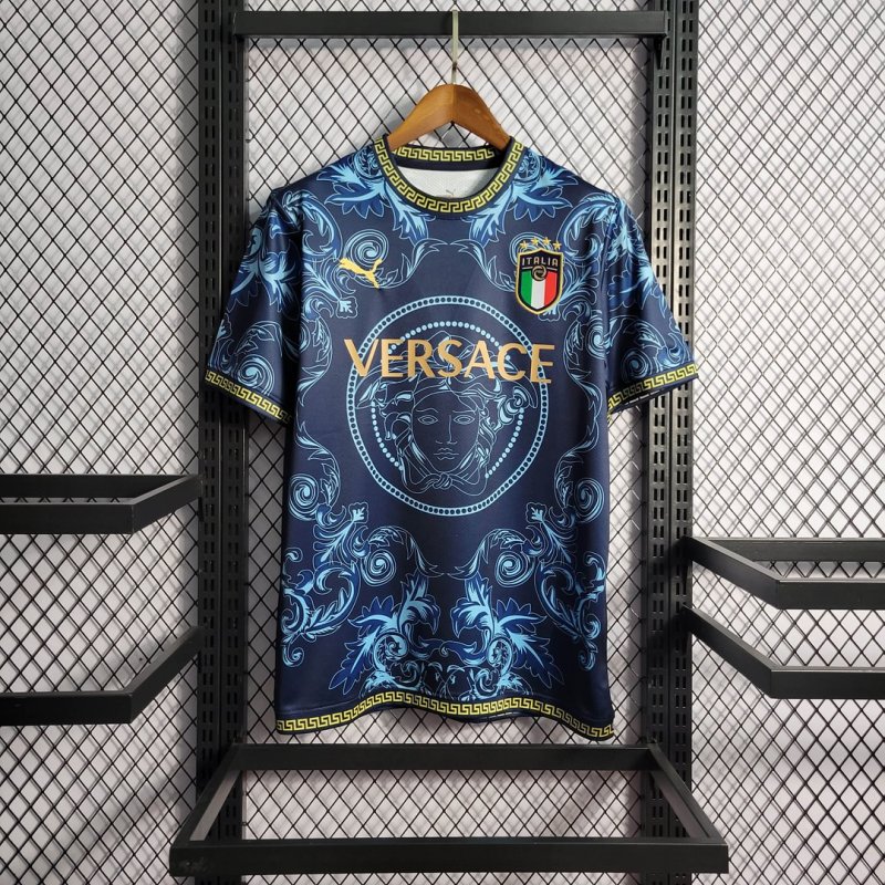 2022 Italy Commemorative Edition Blue Football Shirt
