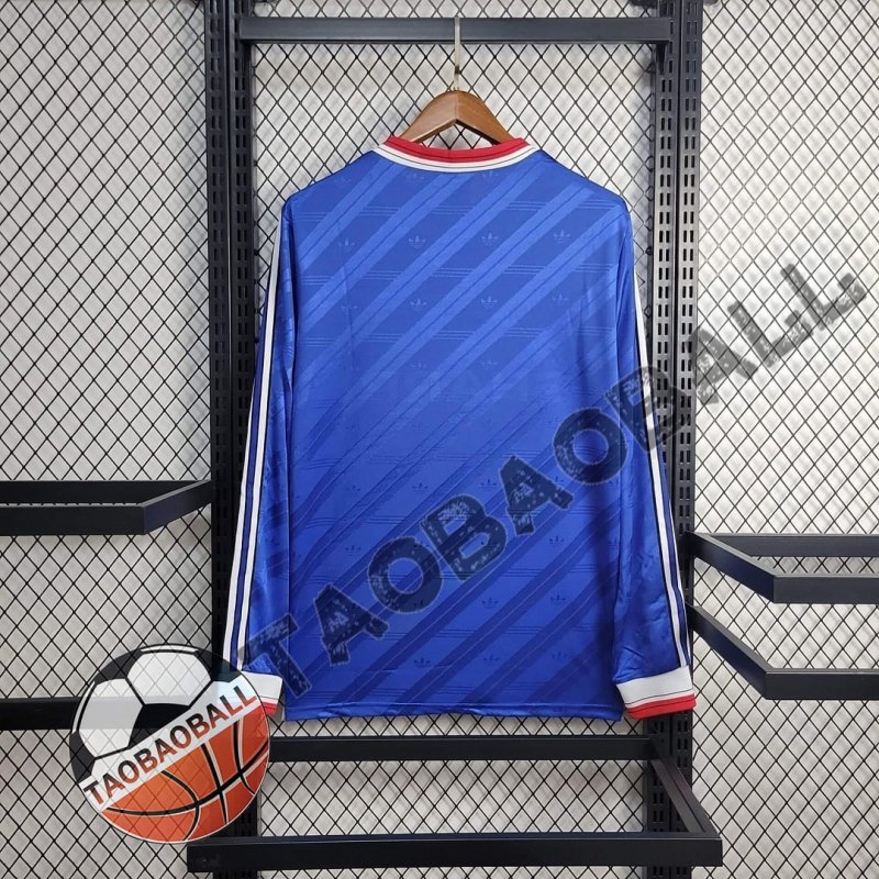 1986/1988 Vintage Long Sleeve Manchester United 3rd Away Football Shirt