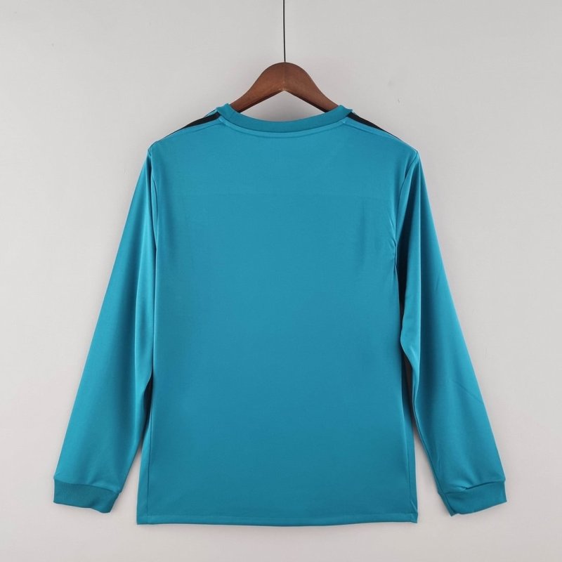 2017/2018 Retro Long Sleeve Real Madrid Third Away Football Shirt