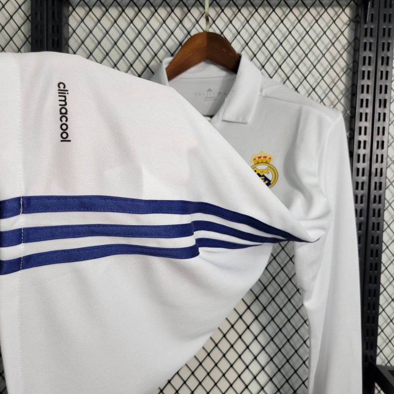 2016/2017 Retro Long Sleeve Real Madrid Home Football Shirt