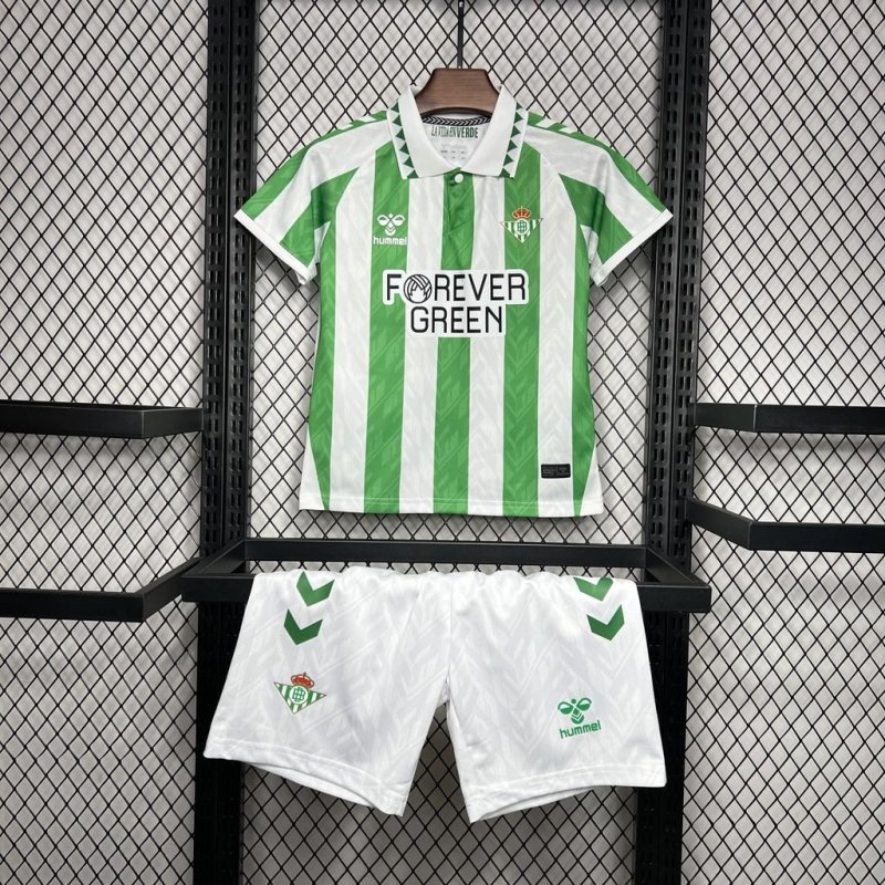 2024/2025 Real Betis Home Football Shirt Kids Size