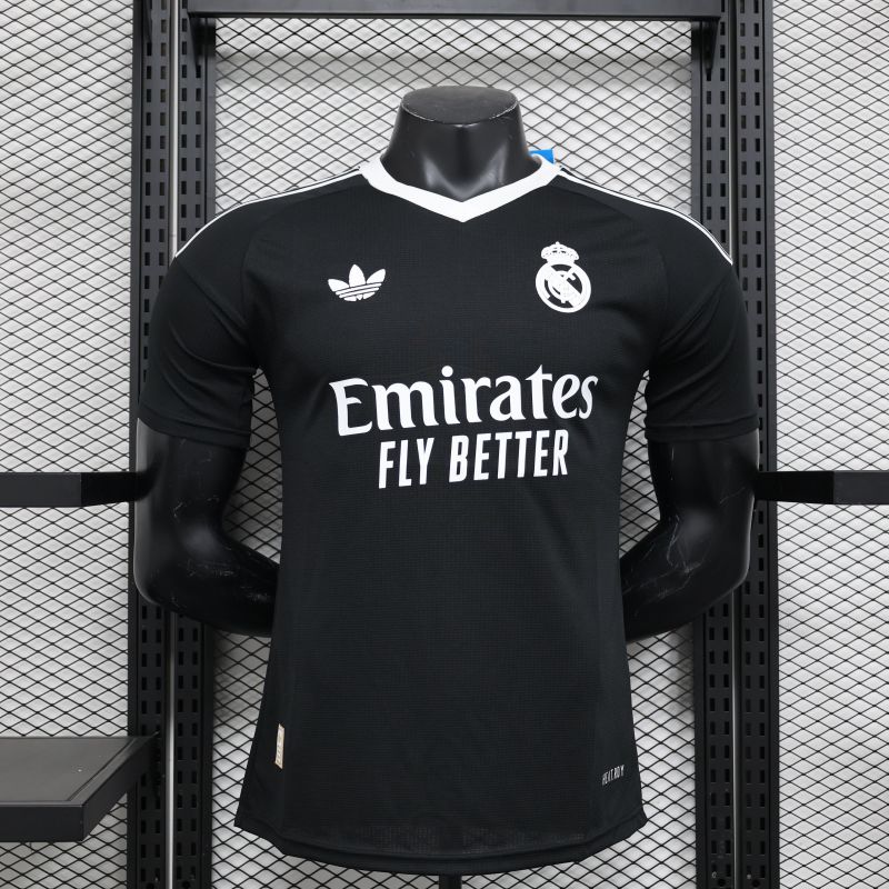 2024/2025 Player Edition Real Madrid Goalkeeper Black Football Jersey