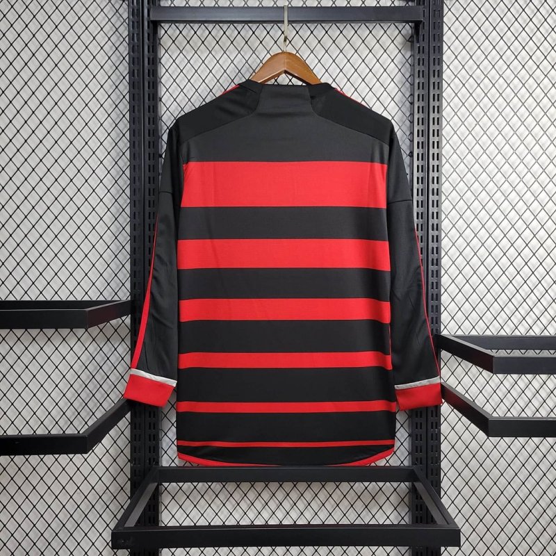 2024/2025 Long Sleeve Flamengo Home Football Shirt