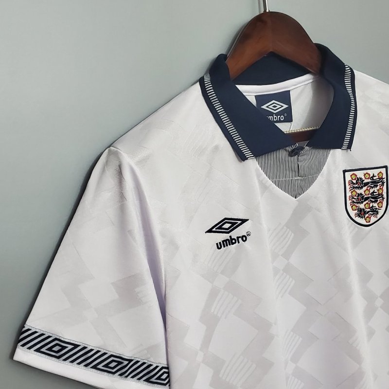 1990 Retro England Home Football Shirt