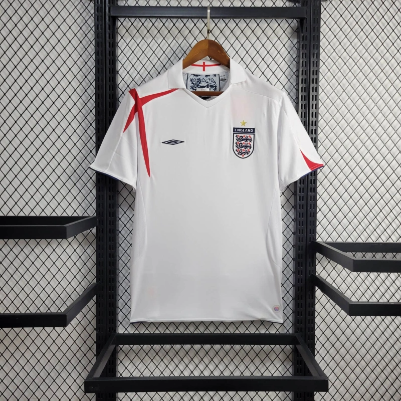 2006 Retro England Home Football Shirt