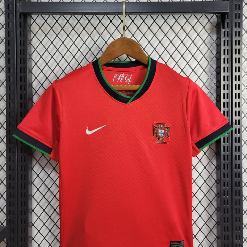 2024 Portugal Home Football Shirt Kids