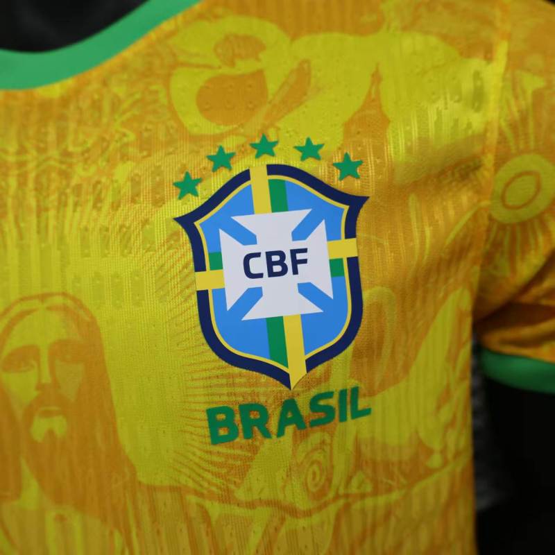 Brazil Orange Special Edition Football Shirt