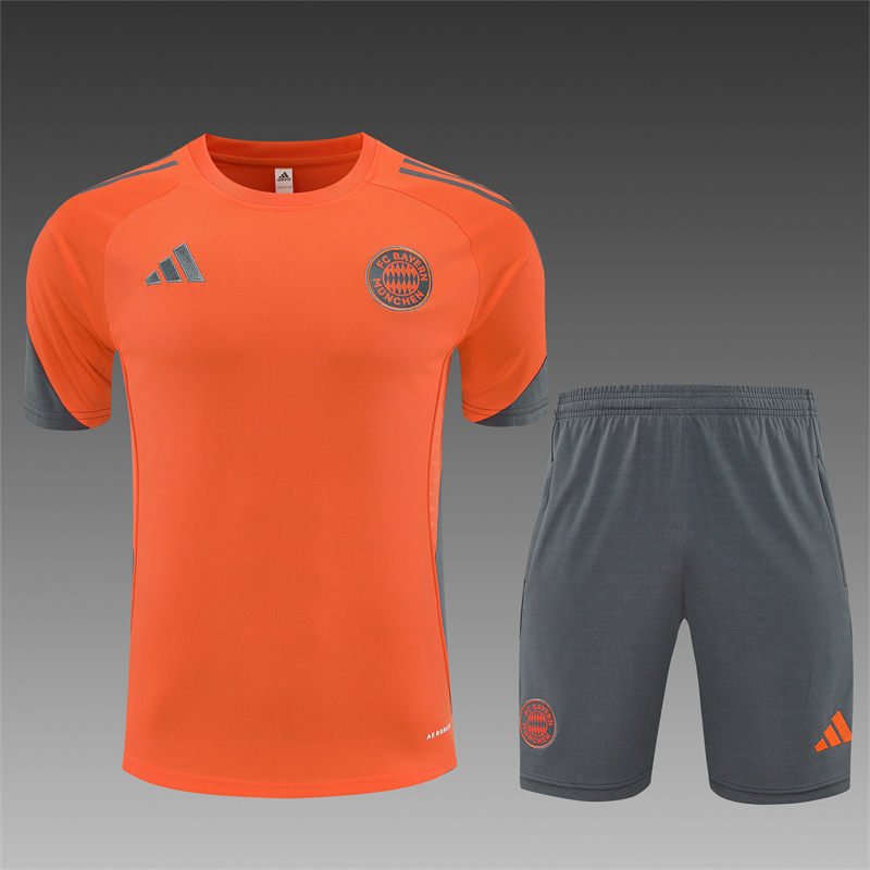 2025/26 short sleeve Bayern orange training suit