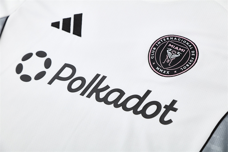 2025/26 Short Sleeve Miami White Training Set(Kids Size)