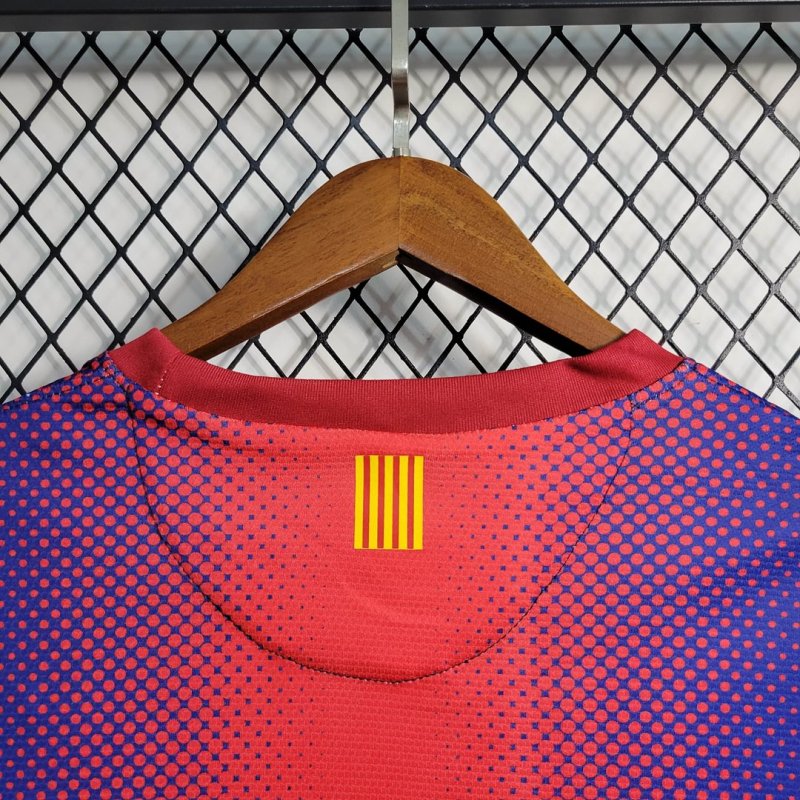 2012/2013 Retro Long Sleeve Barcelona Home Football Shirt
