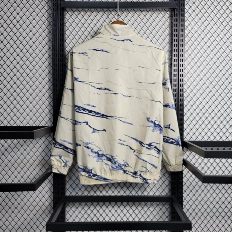 2023/2024 Italy Reversible Windbreaker（Blue-Beige）Football Shirt