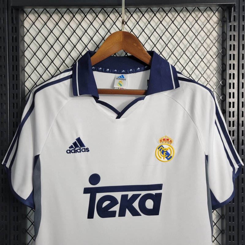 1:1 copy top quality 2000/2001 Retro Real Madrid Home Football Shirt