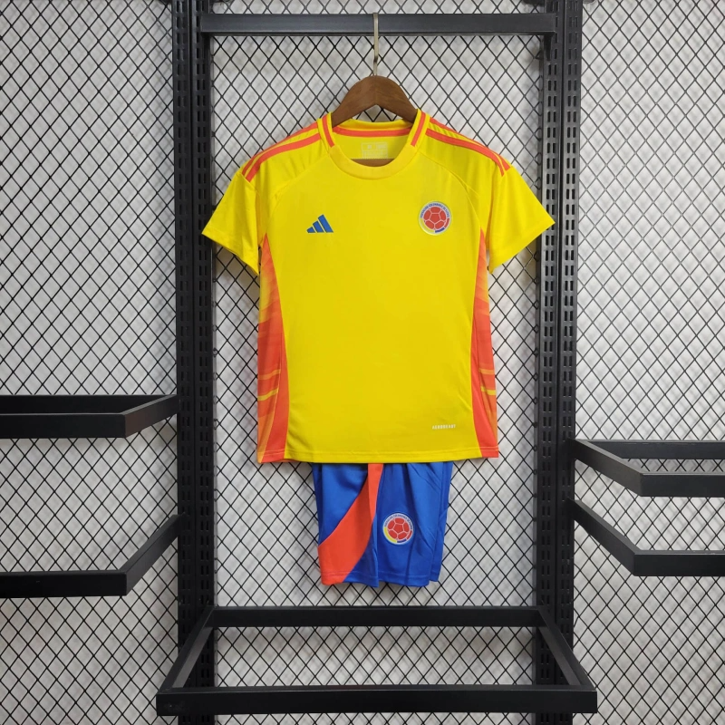 2024 Colombia Home Football Shirt Kids
