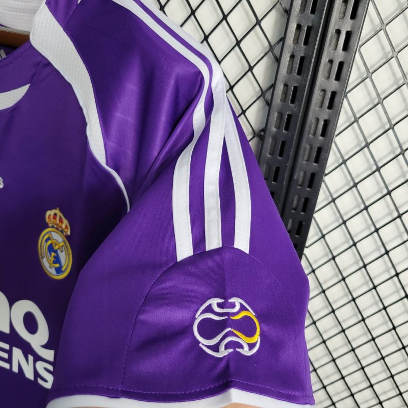 2006/2007 Retro Real Madrid Third Away Purple Football Shirt