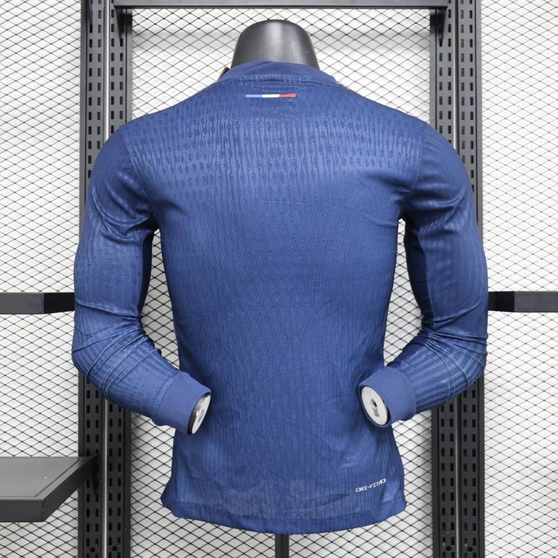 2024/2025 Player Edition Paris Home Long Sleeve Football Jersey
