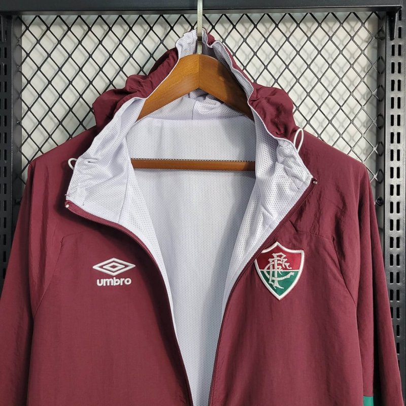 2023/2024 Fluminense Windbreaker Deep Red Football Shirt