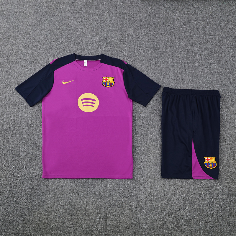 2025/26 Short Sleeve Barcelona Purple Training Suit (child size)