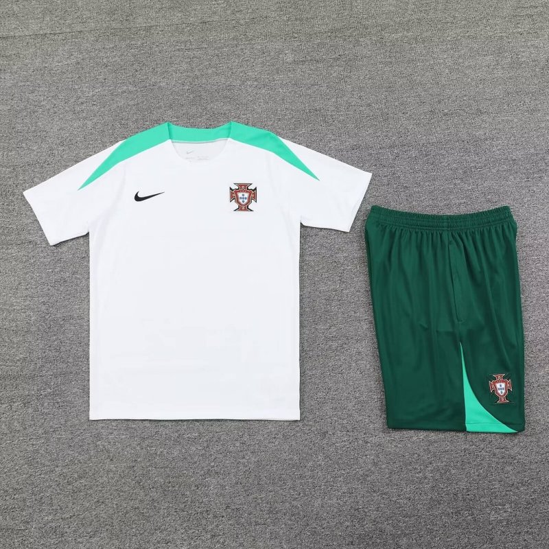 2024/2025 Portugal Training Wear White Suit Shirt