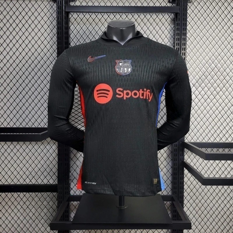2024/2025 Long Sleeve Player Version Barcelona Away Football Shirt