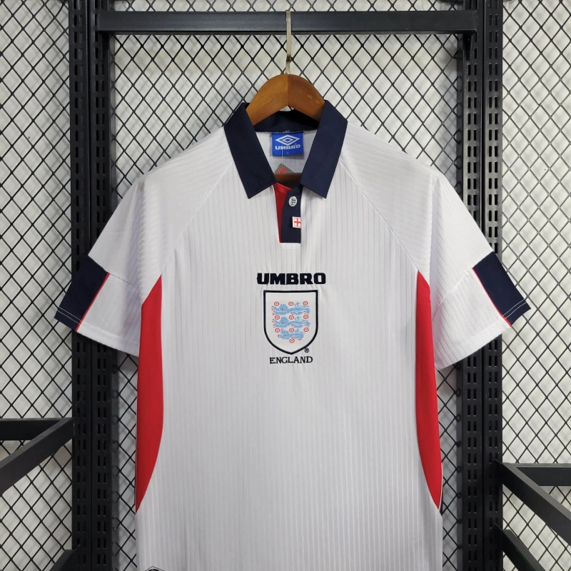 1998 Retro England Home Football Shirt 1:1 Thai Quality