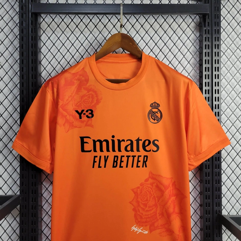 2024/2025 Real Madrid Y-3 Special Edition Orange Football Shirt
