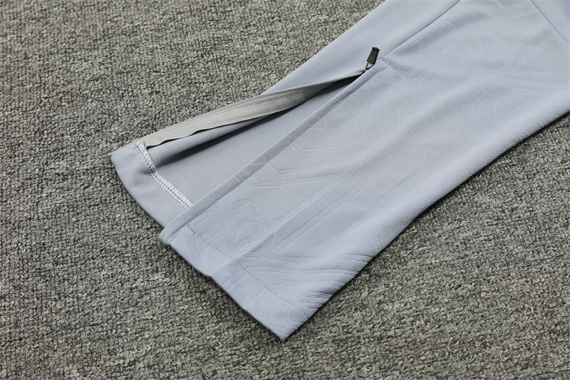 2024/2025 Player Edition AC Pre-Match Shirt Grey Half-zip training suit Football Jersey