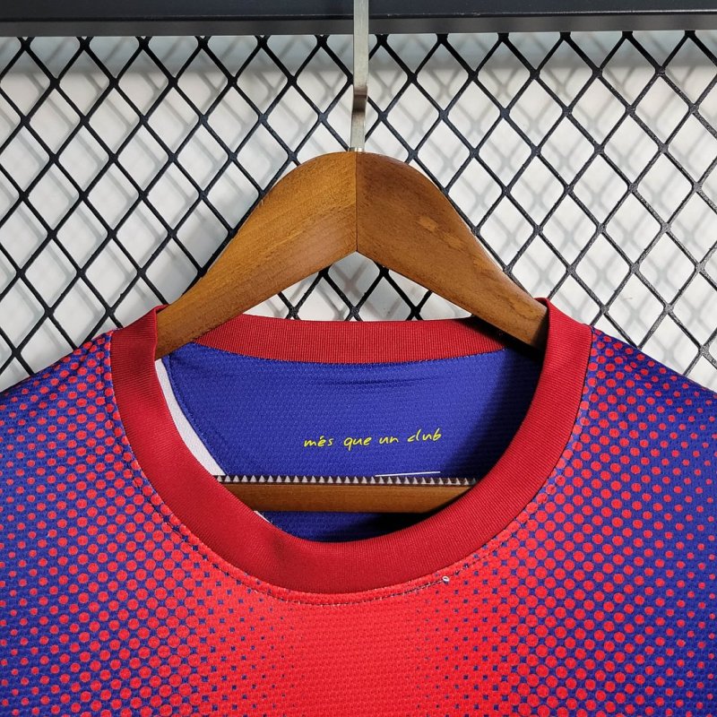 2012/2013 Retro Long Sleeve Barcelona Home Football Shirt