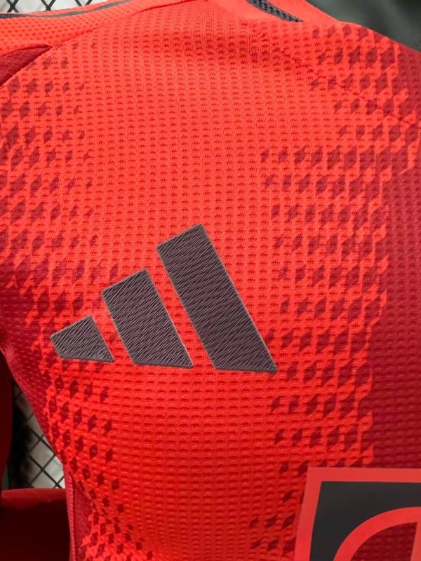 2024/2025 Long Sleeve Player Version Bayern Munchen Home Football Shirt