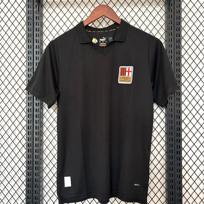 2024/2025 AC Milan 125th Anniversary Black Fan Edition Shirt