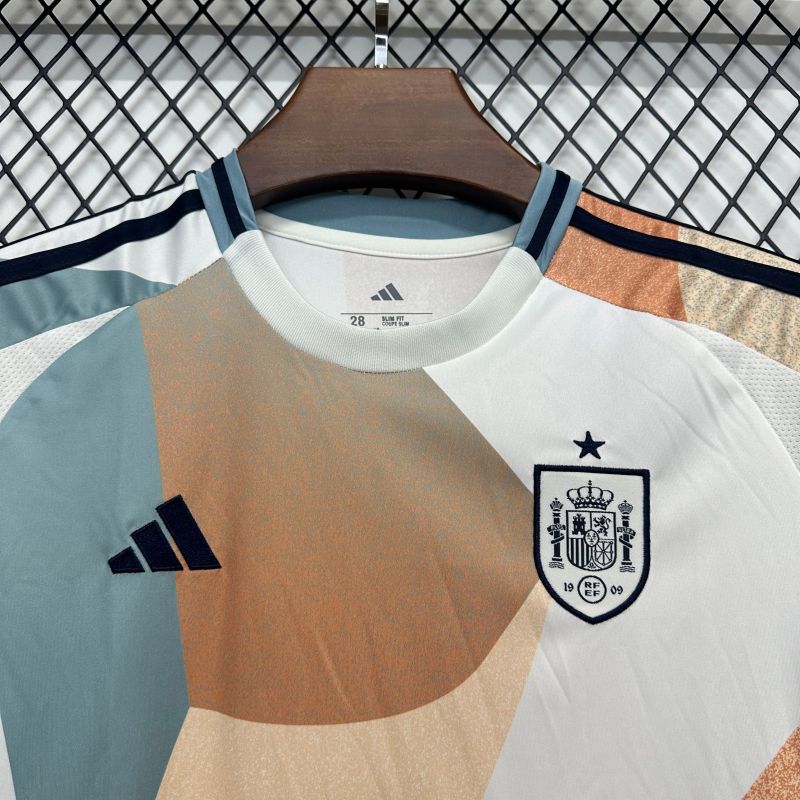 2025/2026 Spain Women's Away Fan Edition Kids Kit