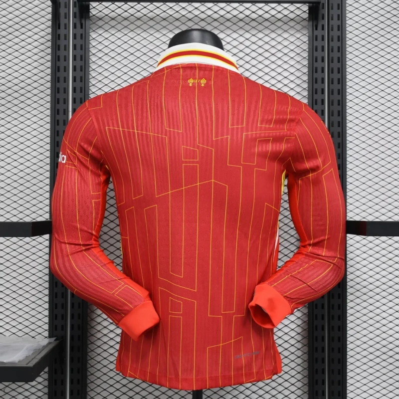 2024/2025 Player Version Long Sleeve Liverpool Home Football Shirt