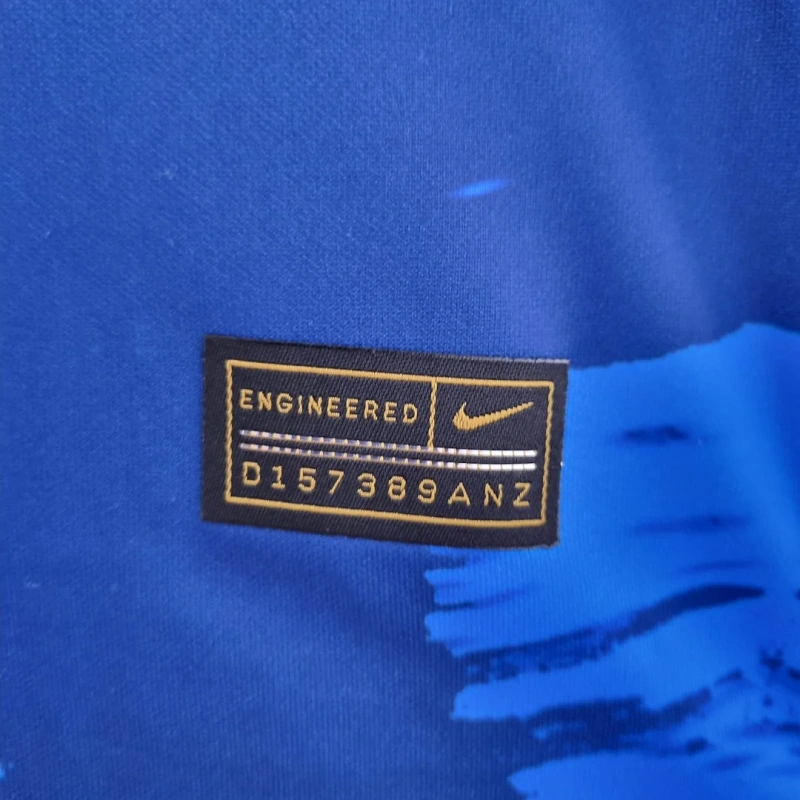 2022 Brazil Classic Blue Football Shirt