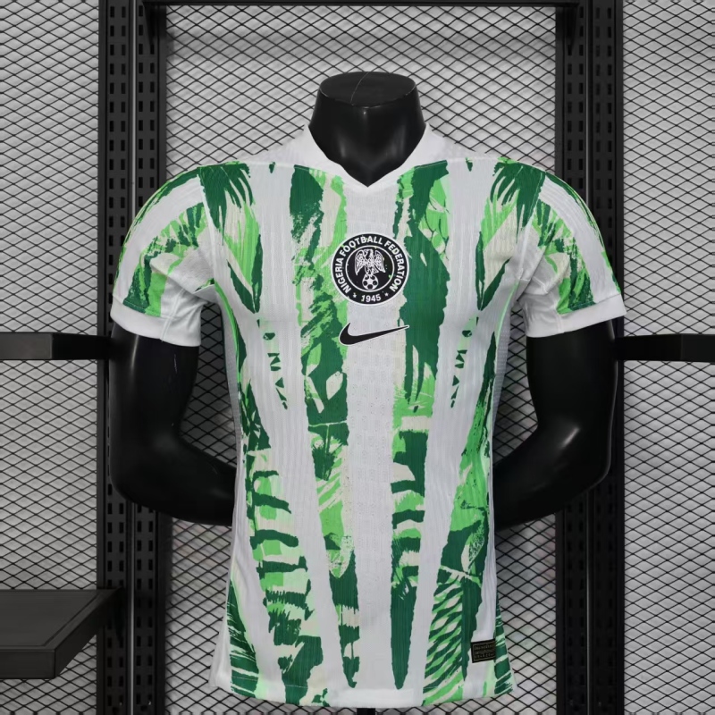 2025/26 Nigeria white and green player football jersey