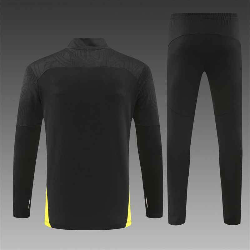 2024/2025 Player Edition Dort Prematch Jersey Black Half-zip training suit Football Jersey