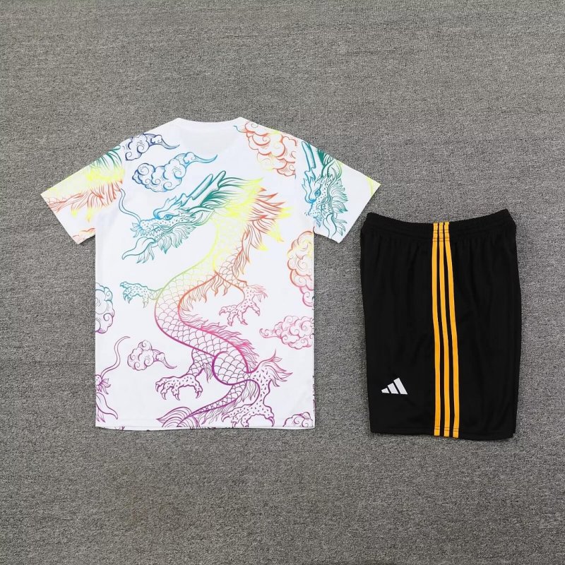 2024/2025 Real Madrid Training Wear White Suit Shirt