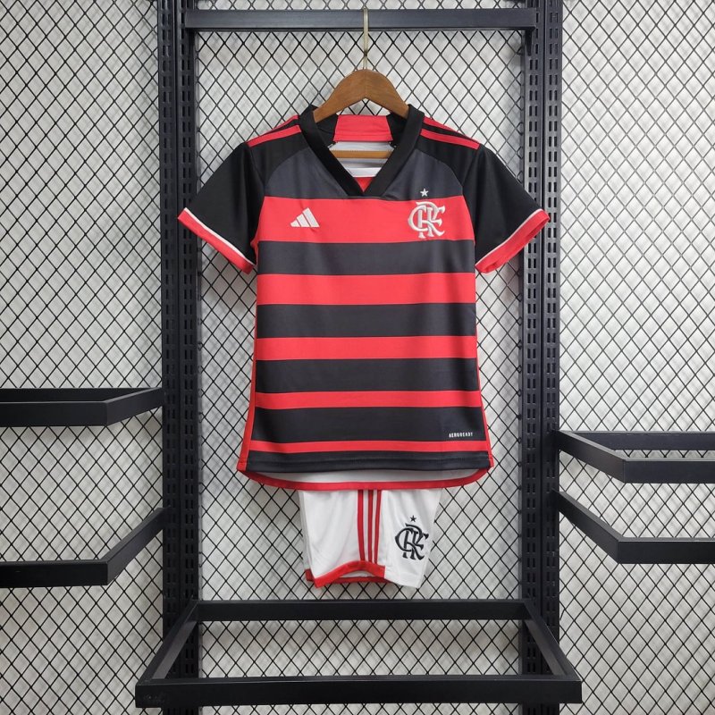 2024/2025 Flamengo Home Football Shirt Kids Size