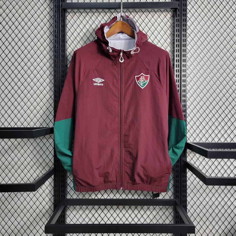 2023/2024 Fluminense Windbreaker Deep Red Football Shirt