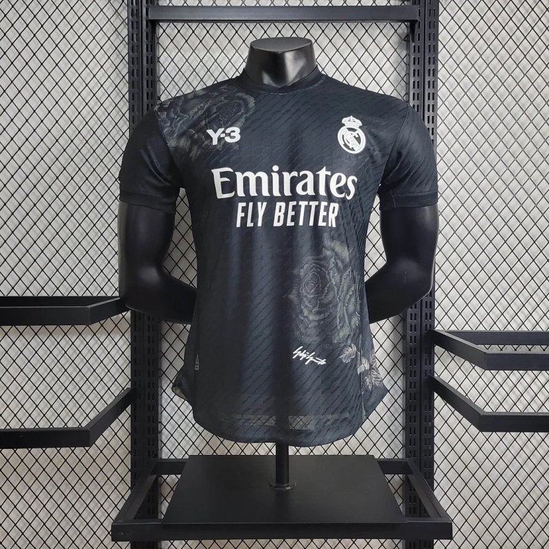 2024/2025 Player Version Real Madrid Y-3 Special Edition Black Football Shirt