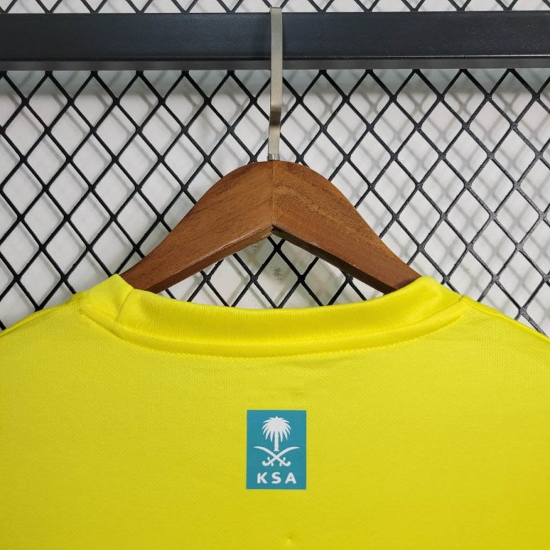 2023/2024 Long Sleeve Al-Nassr Home Football Shirt