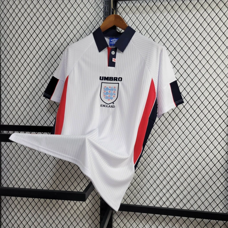 1998 Retro England Home Football Shirt 1:1 Thai Quality