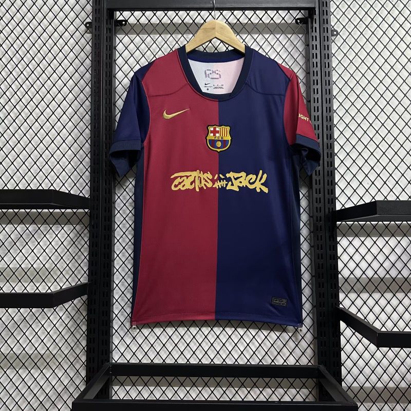 24/25 Limited Edition FC Barcelona x Travis Scott Men’s Home Jersey（fans）