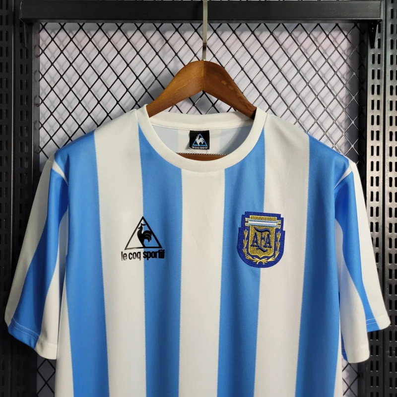 1986 Retro Argentina Home Football Shirt